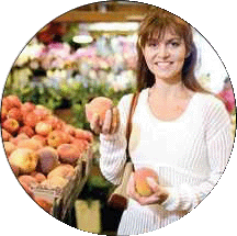 Nutrition - client making healthy choices